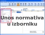 Unos novog normativa preko izbornika